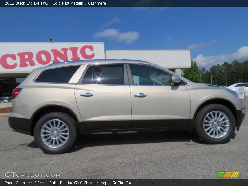 Gold Mist Metallic / Cashmere 2012 Buick Enclave FWD
