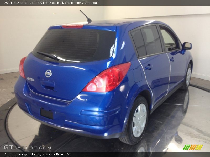 Metallic Blue / Charcoal 2011 Nissan Versa 1.8 S Hatchback