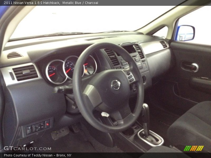 Metallic Blue / Charcoal 2011 Nissan Versa 1.8 S Hatchback