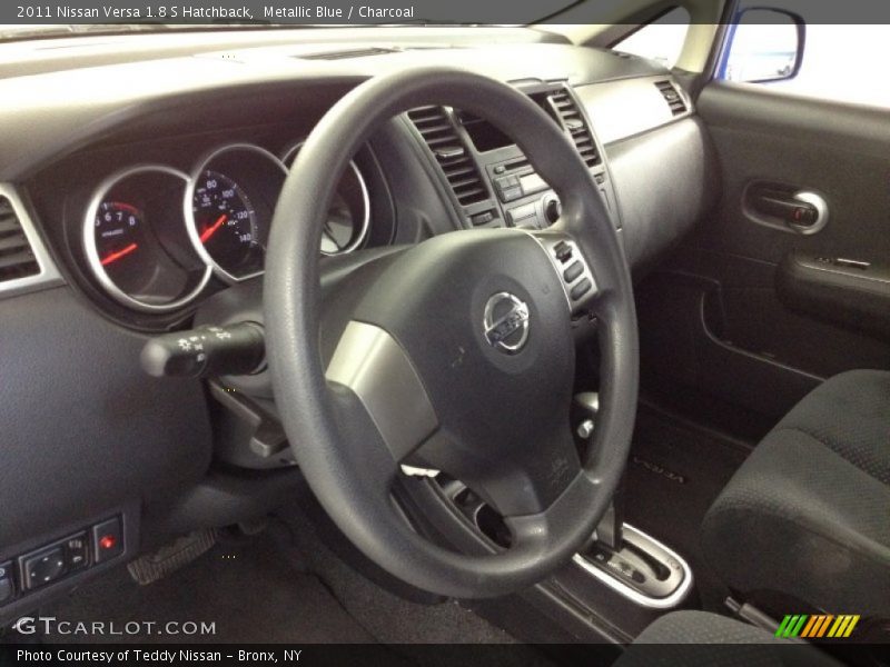 Metallic Blue / Charcoal 2011 Nissan Versa 1.8 S Hatchback