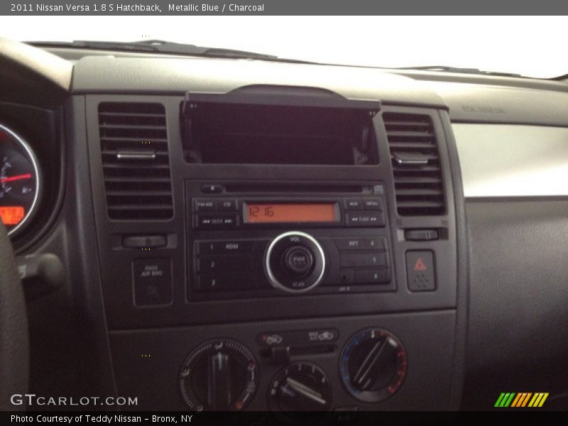 Metallic Blue / Charcoal 2011 Nissan Versa 1.8 S Hatchback
