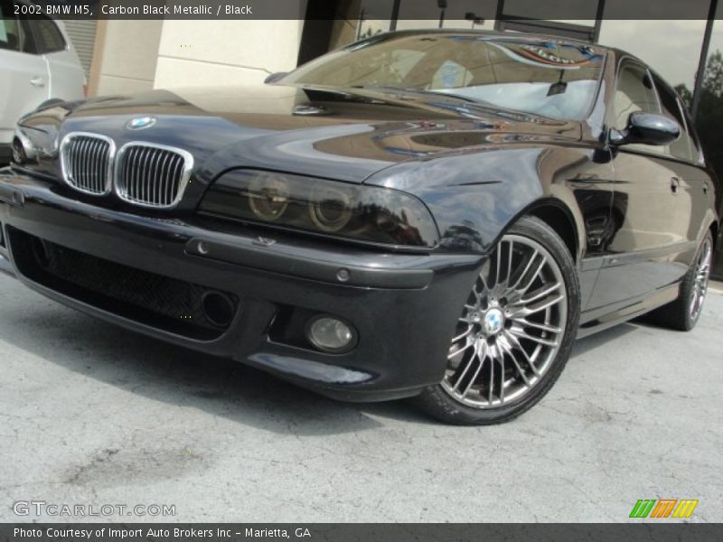 Carbon Black Metallic / Black 2002 BMW M5