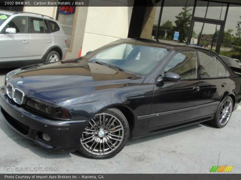 Carbon Black Metallic / Black 2002 BMW M5