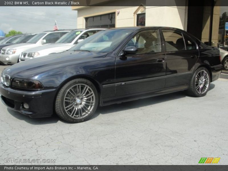Carbon Black Metallic / Black 2002 BMW M5