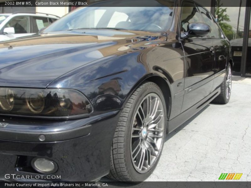 Carbon Black Metallic / Black 2002 BMW M5