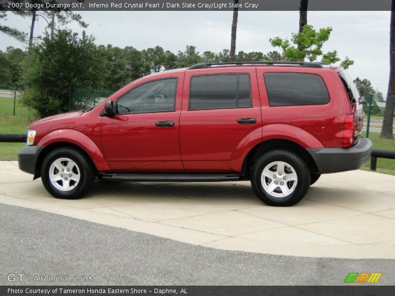  2007 Durango SXT Inferno Red Crystal Pearl