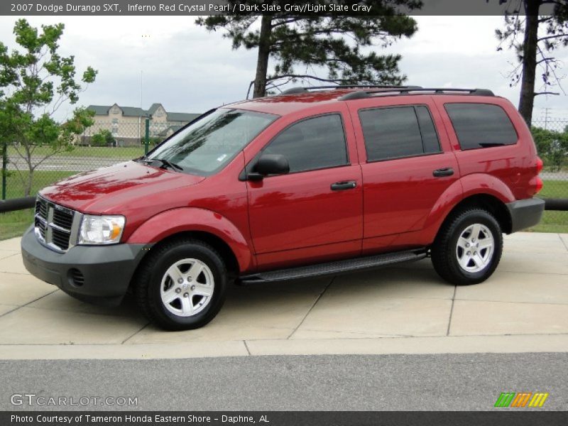 Inferno Red Crystal Pearl / Dark Slate Gray/Light Slate Gray 2007 Dodge Durango SXT