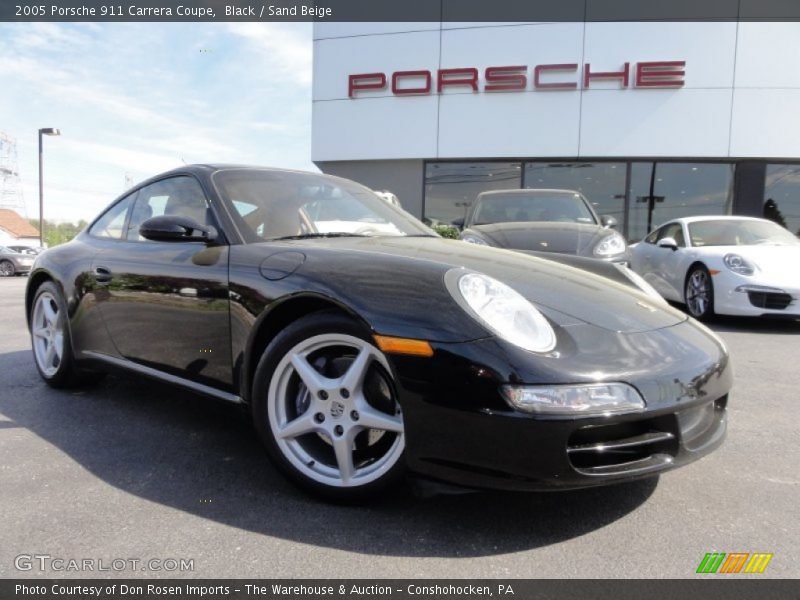 Black / Sand Beige 2005 Porsche 911 Carrera Coupe