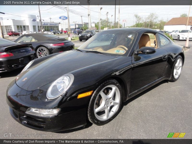Black / Sand Beige 2005 Porsche 911 Carrera Coupe