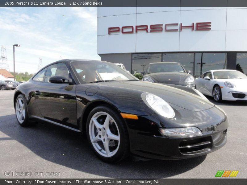 Black / Sand Beige 2005 Porsche 911 Carrera Coupe