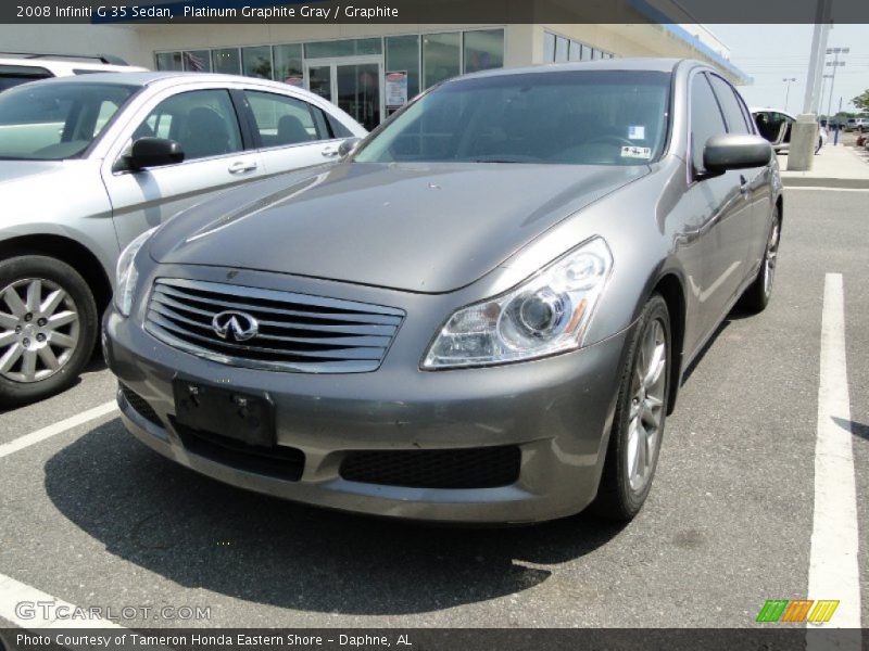 Platinum Graphite Gray / Graphite 2008 Infiniti G 35 Sedan