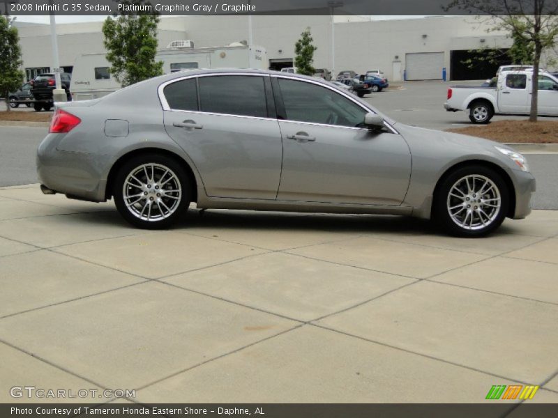 Platinum Graphite Gray / Graphite 2008 Infiniti G 35 Sedan