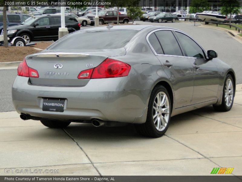 Platinum Graphite Gray / Graphite 2008 Infiniti G 35 Sedan