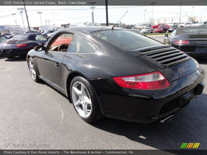 Black / Sand Beige 2005 Porsche 911 Carrera Coupe
