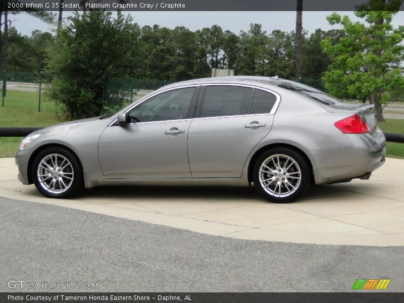 Platinum Graphite Gray / Graphite 2008 Infiniti G 35 Sedan