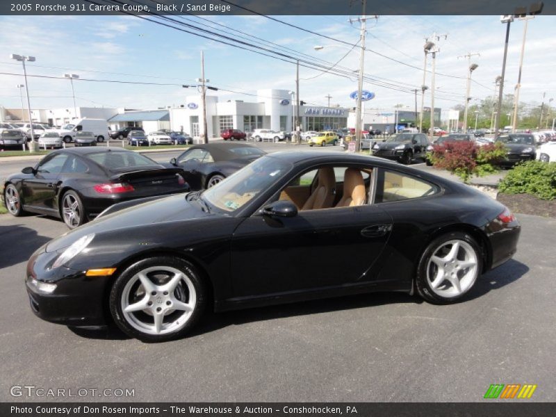 Black / Sand Beige 2005 Porsche 911 Carrera Coupe