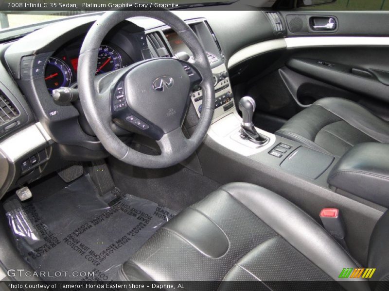 Platinum Graphite Gray / Graphite 2008 Infiniti G 35 Sedan