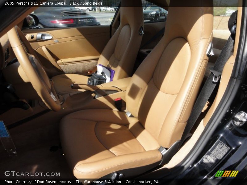 Black / Sand Beige 2005 Porsche 911 Carrera Coupe