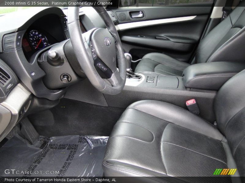 Platinum Graphite Gray / Graphite 2008 Infiniti G 35 Sedan
