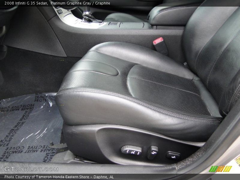 Platinum Graphite Gray / Graphite 2008 Infiniti G 35 Sedan