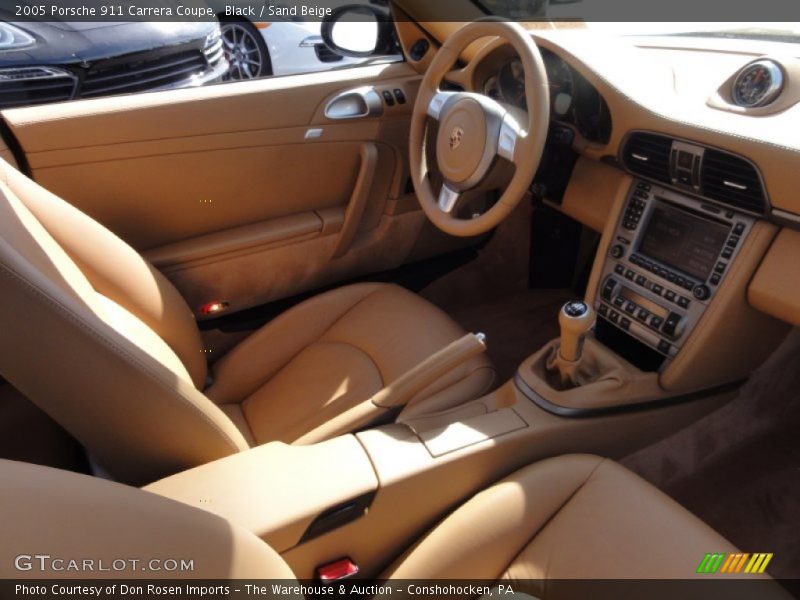 Black / Sand Beige 2005 Porsche 911 Carrera Coupe