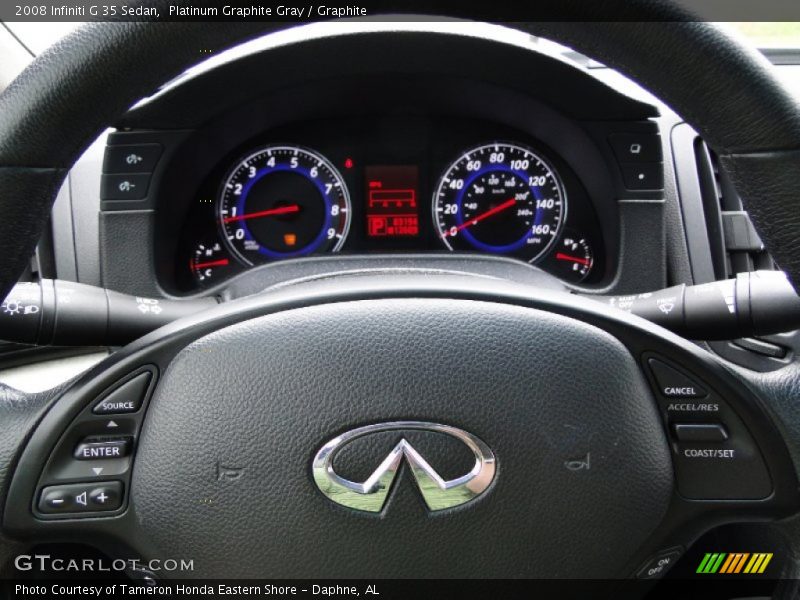 Platinum Graphite Gray / Graphite 2008 Infiniti G 35 Sedan