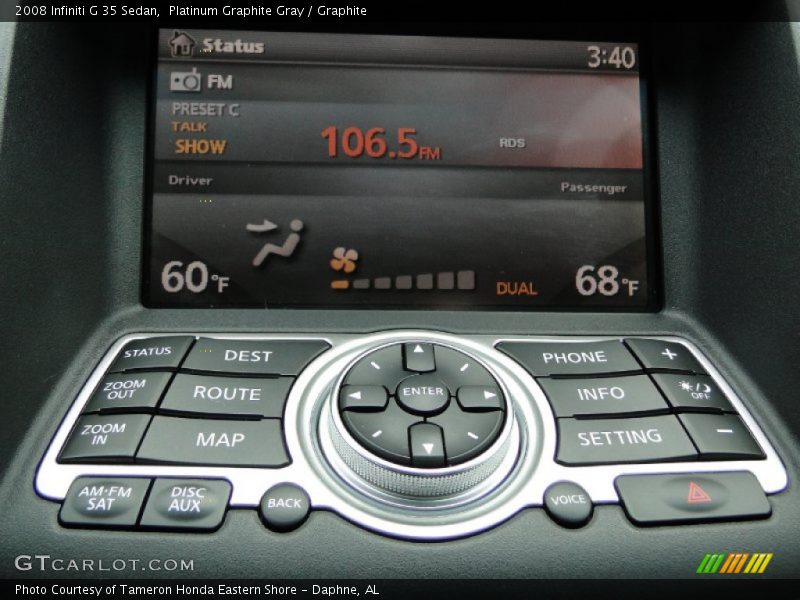 Platinum Graphite Gray / Graphite 2008 Infiniti G 35 Sedan