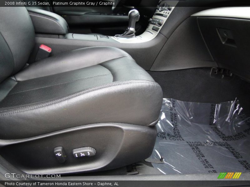 Platinum Graphite Gray / Graphite 2008 Infiniti G 35 Sedan