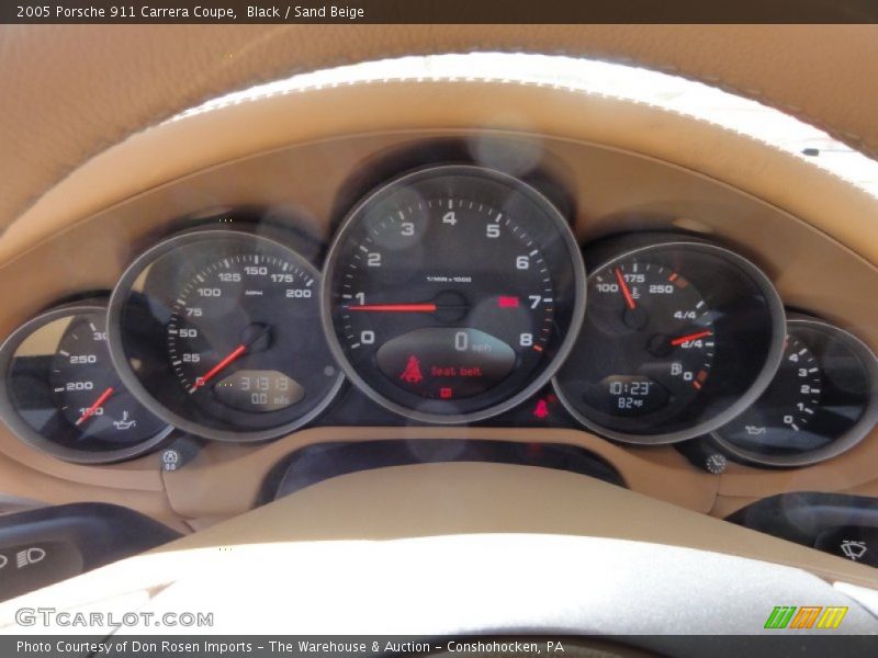 Black / Sand Beige 2005 Porsche 911 Carrera Coupe