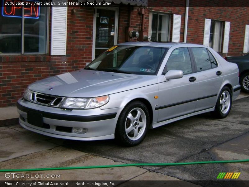 Silver Metallic / Medium Grey 2000 Saab 9-5 Aero Sedan
