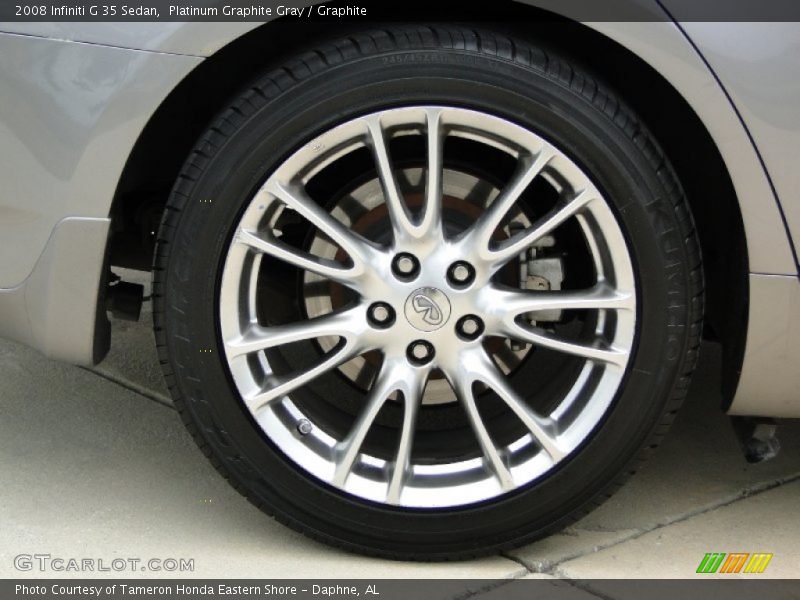 Platinum Graphite Gray / Graphite 2008 Infiniti G 35 Sedan
