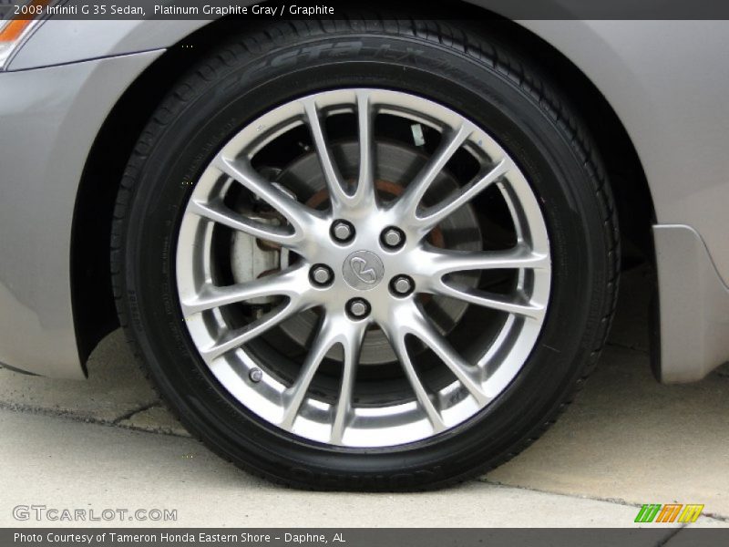 Platinum Graphite Gray / Graphite 2008 Infiniti G 35 Sedan