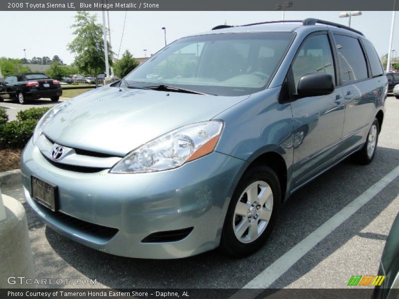 Blue Mirage Metallic / Stone 2008 Toyota Sienna LE