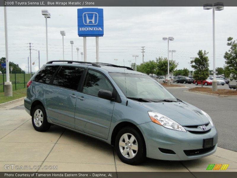 Blue Mirage Metallic / Stone 2008 Toyota Sienna LE