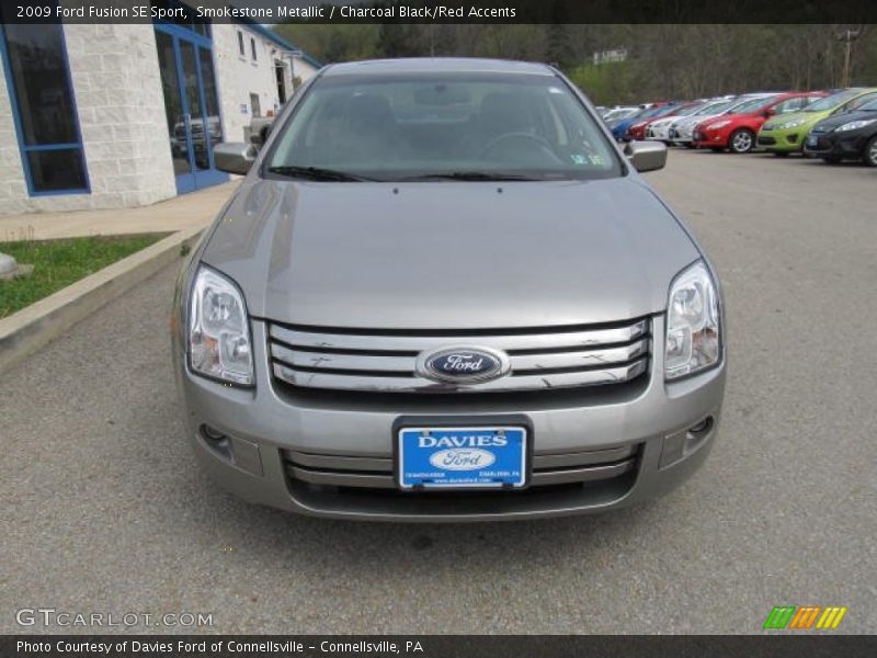 Smokestone Metallic / Charcoal Black/Red Accents 2009 Ford Fusion SE Sport