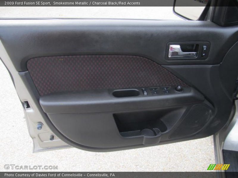 Smokestone Metallic / Charcoal Black/Red Accents 2009 Ford Fusion SE Sport