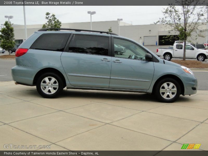 Blue Mirage Metallic / Stone 2008 Toyota Sienna LE