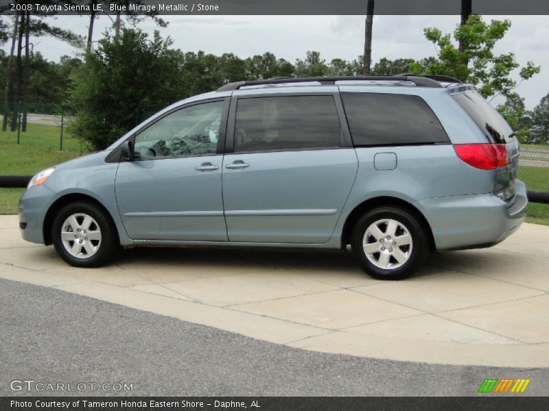 Blue Mirage Metallic / Stone 2008 Toyota Sienna LE