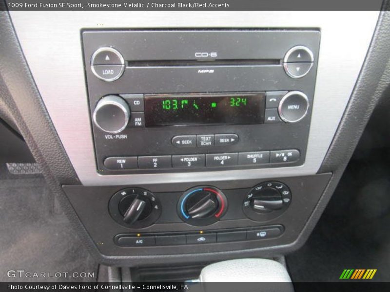 Smokestone Metallic / Charcoal Black/Red Accents 2009 Ford Fusion SE Sport