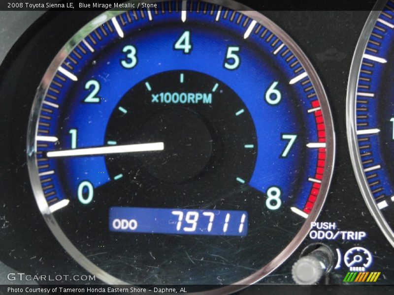 Blue Mirage Metallic / Stone 2008 Toyota Sienna LE