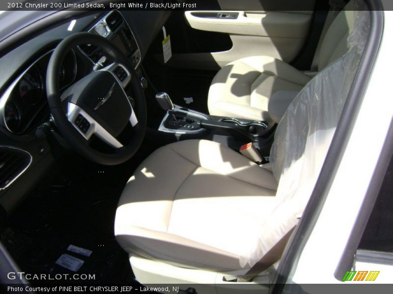 Bright White / Black/Light Frost 2012 Chrysler 200 Limited Sedan
