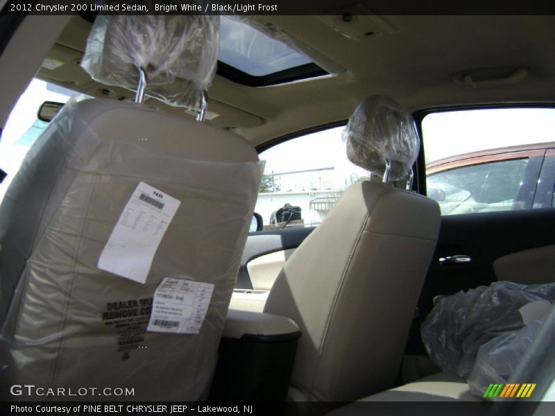 Bright White / Black/Light Frost 2012 Chrysler 200 Limited Sedan