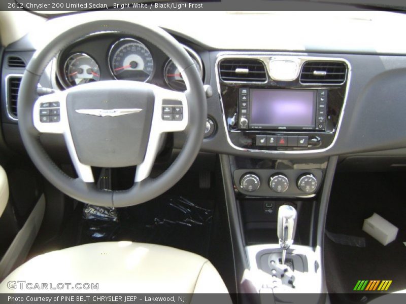 Bright White / Black/Light Frost 2012 Chrysler 200 Limited Sedan