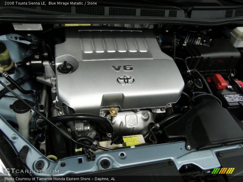 Blue Mirage Metallic / Stone 2008 Toyota Sienna LE