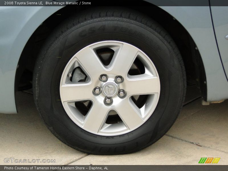 Blue Mirage Metallic / Stone 2008 Toyota Sienna LE