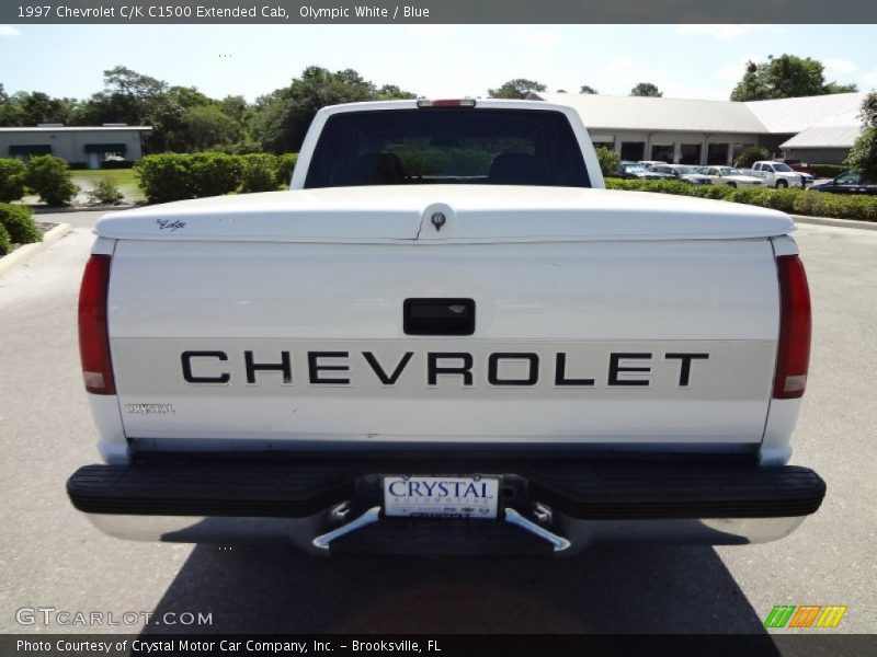Olympic White / Blue 1997 Chevrolet C/K C1500 Extended Cab