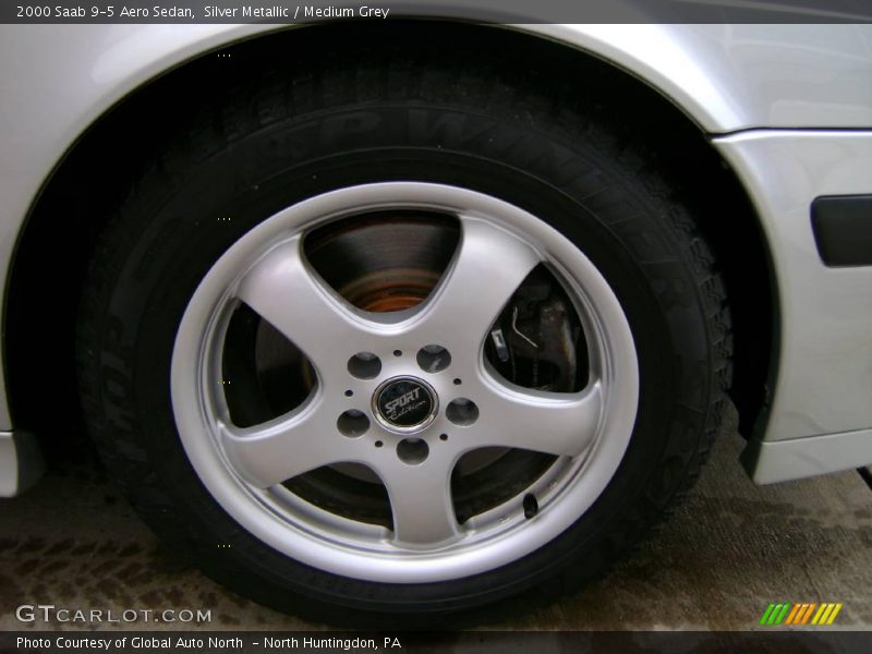 Silver Metallic / Medium Grey 2000 Saab 9-5 Aero Sedan