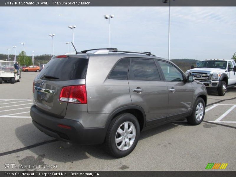 Titanium Silver / Black 2012 Kia Sorento LX AWD