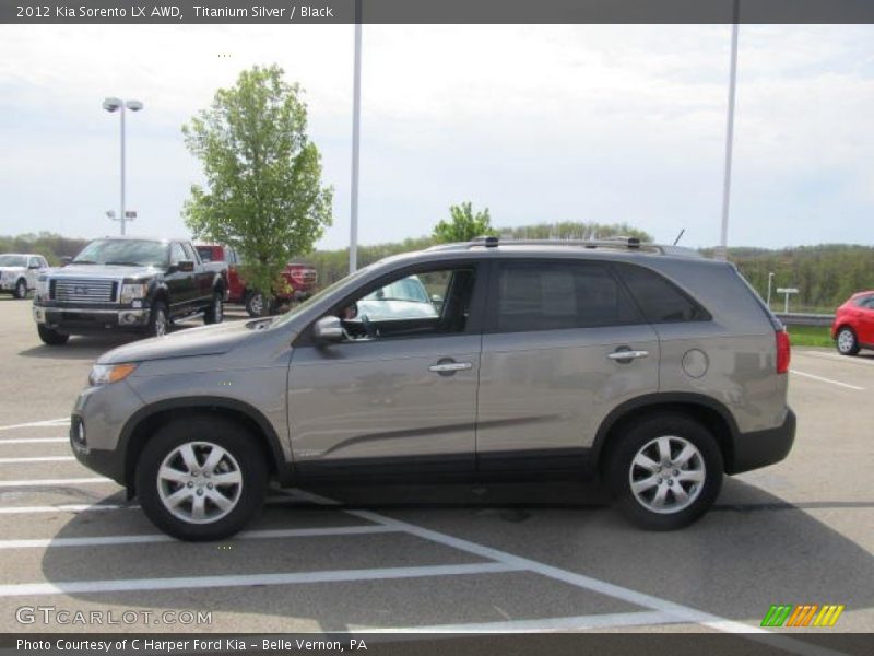 Titanium Silver / Black 2012 Kia Sorento LX AWD