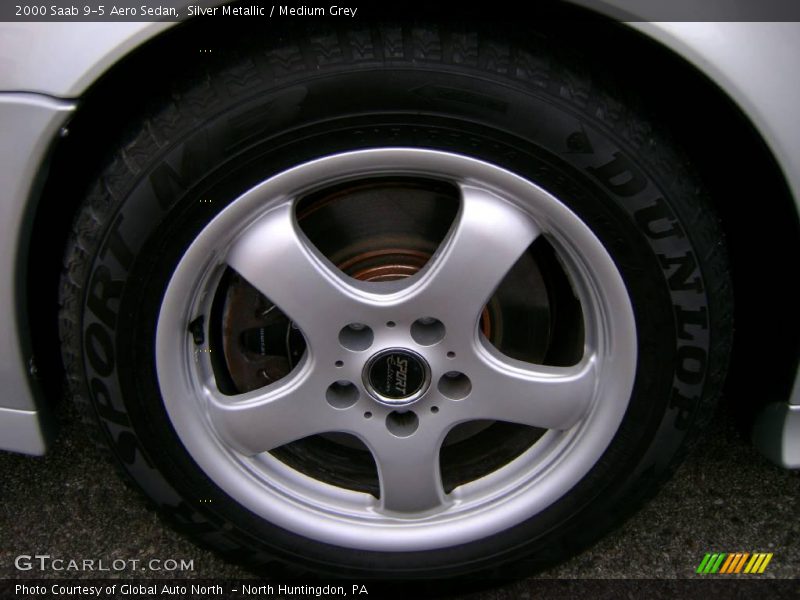 Silver Metallic / Medium Grey 2000 Saab 9-5 Aero Sedan